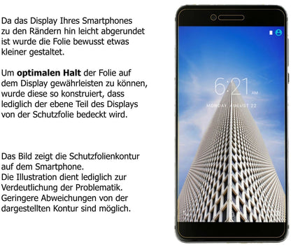 6x Schutzfolie klar für Vernee Mars Pro Display-Sc (5)