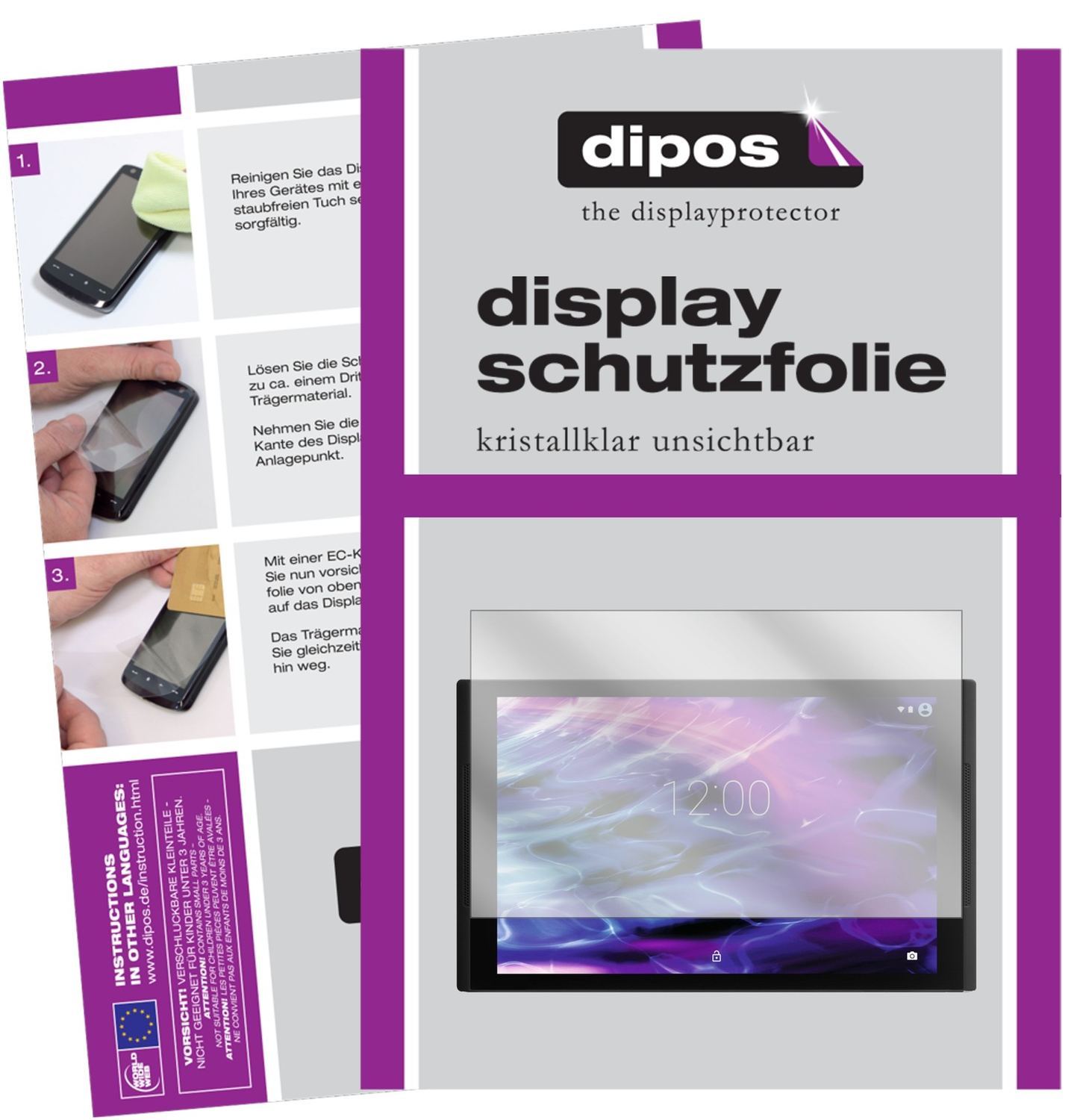 2x Schutzfolie klar für Medion LifeTab X10311 Disp (1)
