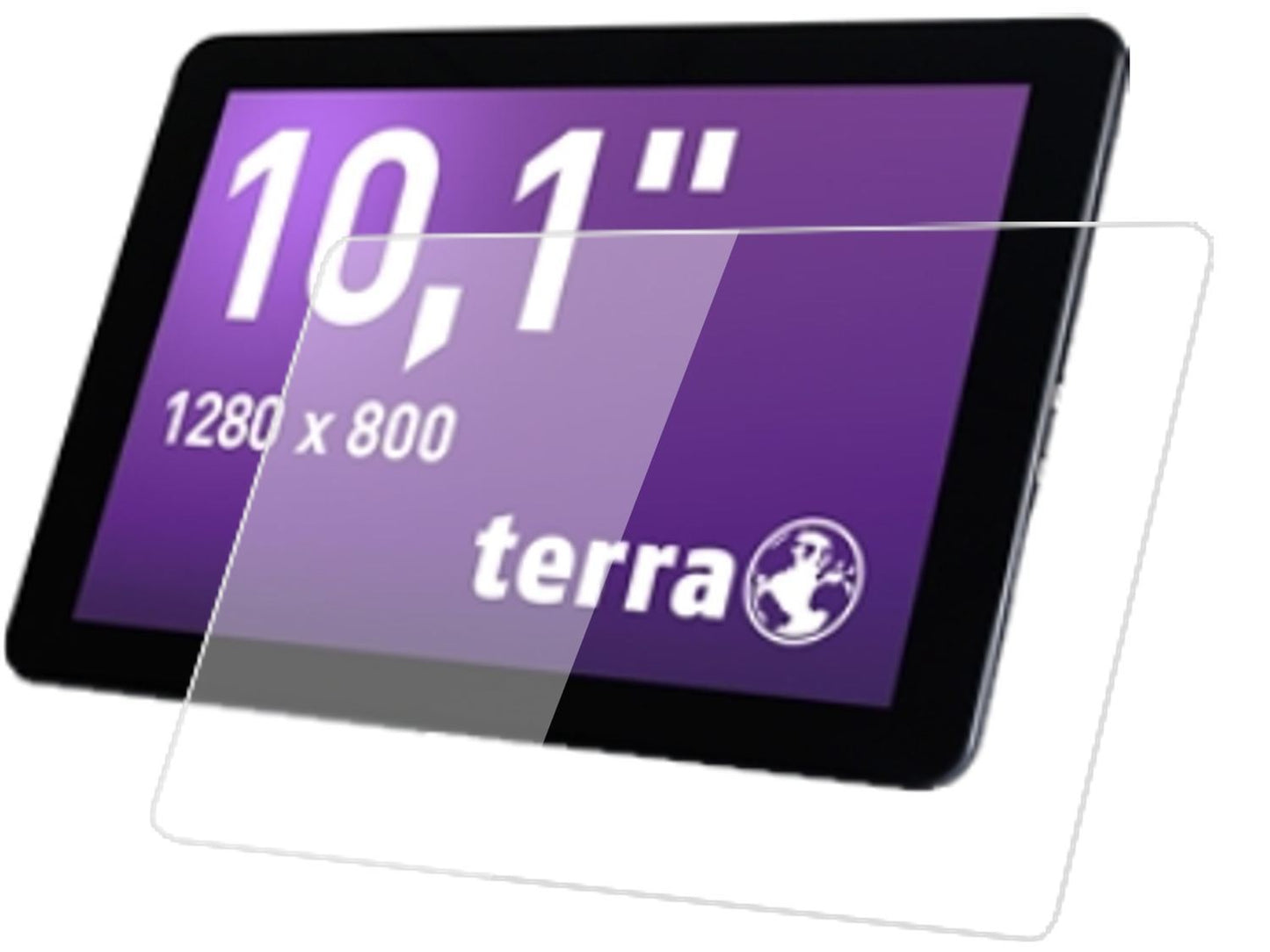 2x 9H Schutzfolie für Terra Pad 1004 (10,1 Zoll) P (1)