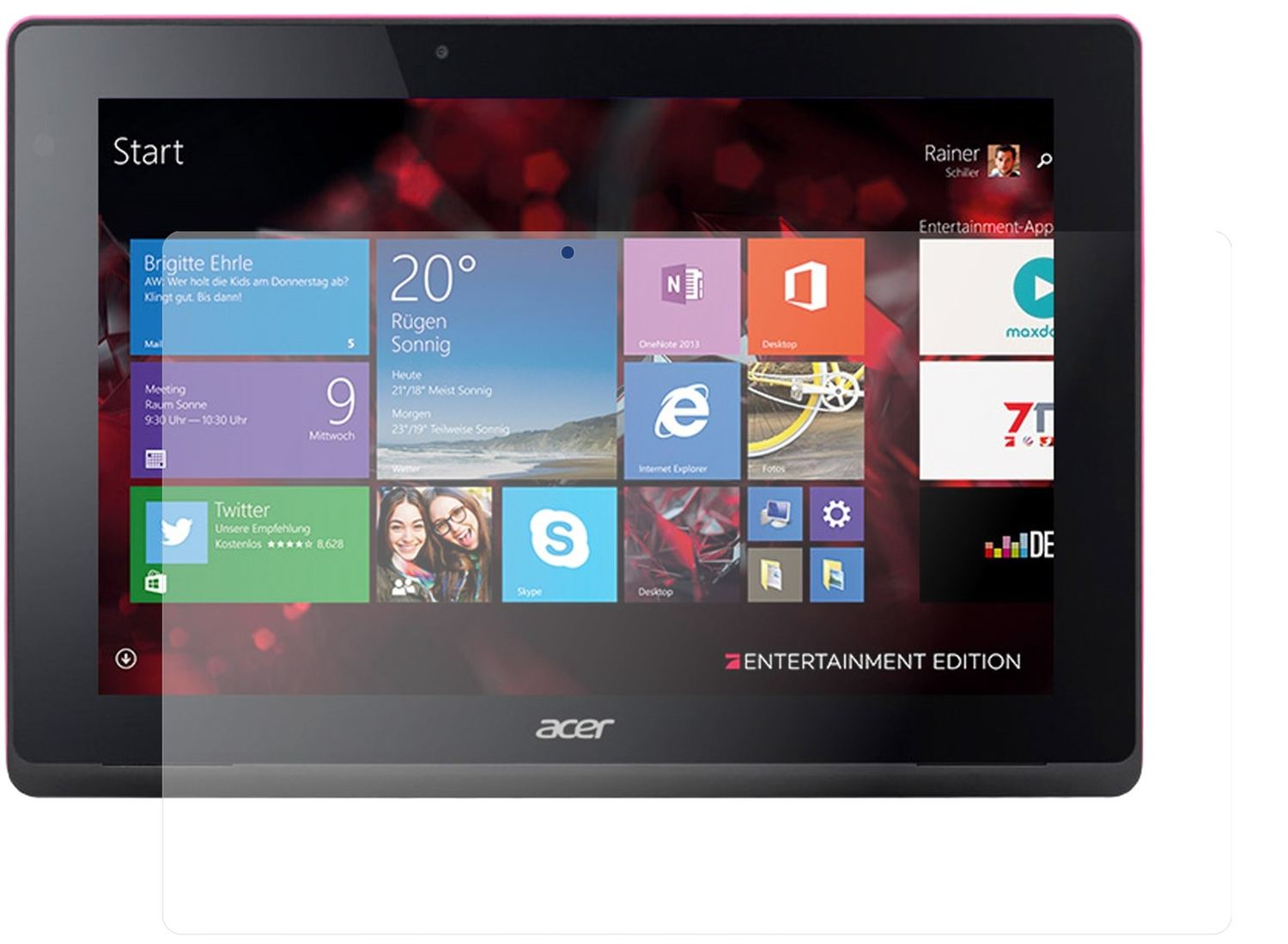 2x 9H Schutzfolie matt für Acer Aspire Switch 10 E (1)