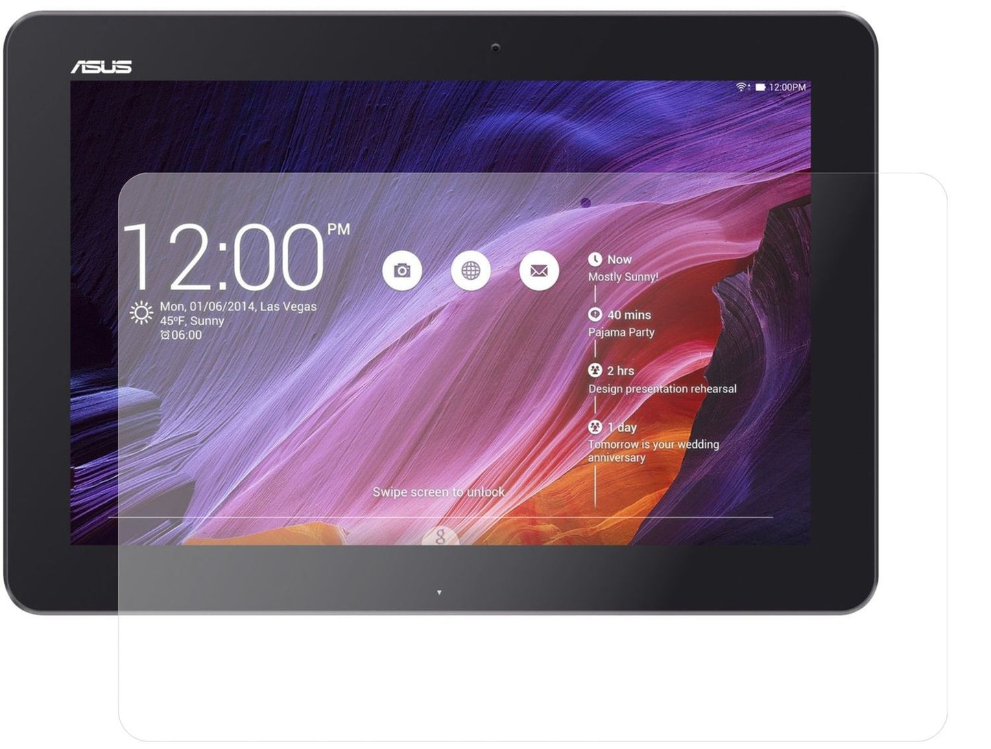 2x 9H Schutzfolie matt für ASUS Transformer Pad TF (1)