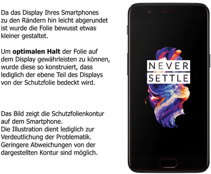 Blickschutzfolie für OnePlus 5 matt Schutzfolie Pr (5)