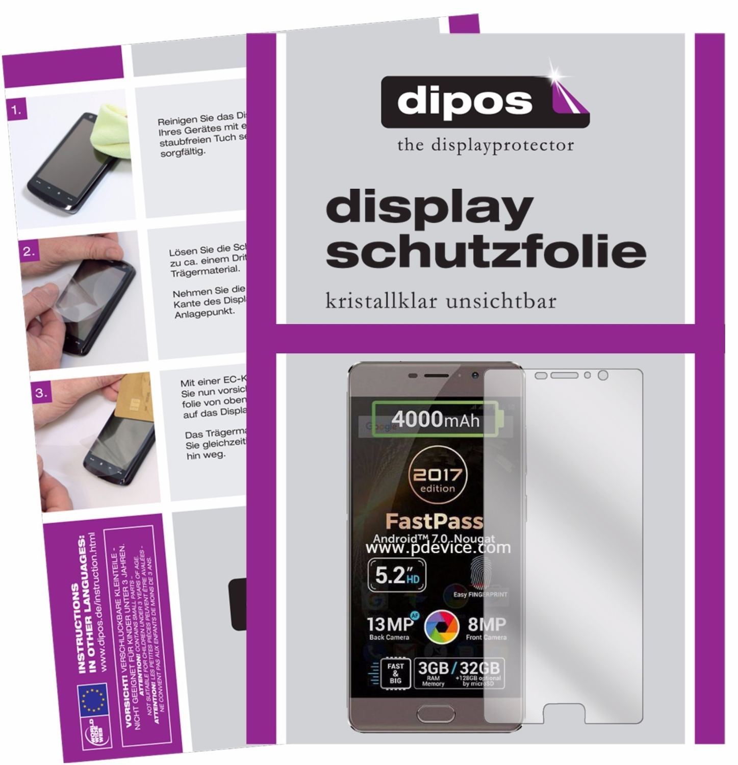 2x Schutzfolie klar für Allview P9 Energy Lite 201 (1)