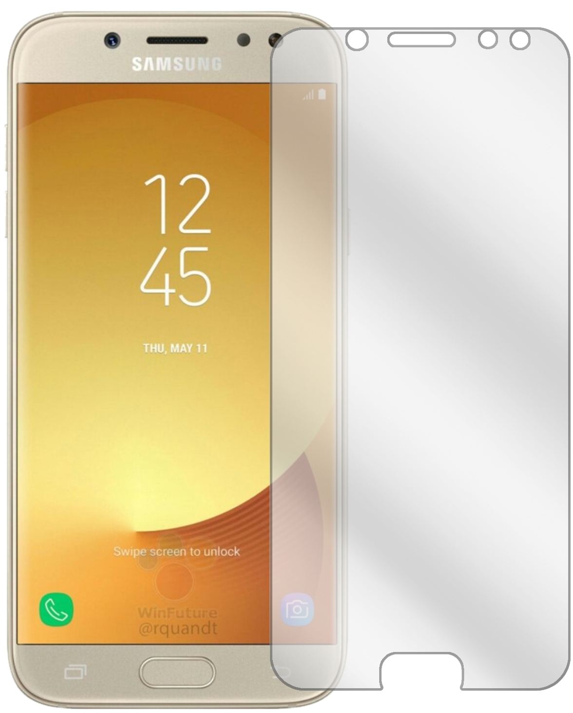 6x Schutzfolie klar für Samsung Galaxy J5 2017 Dis (2)
