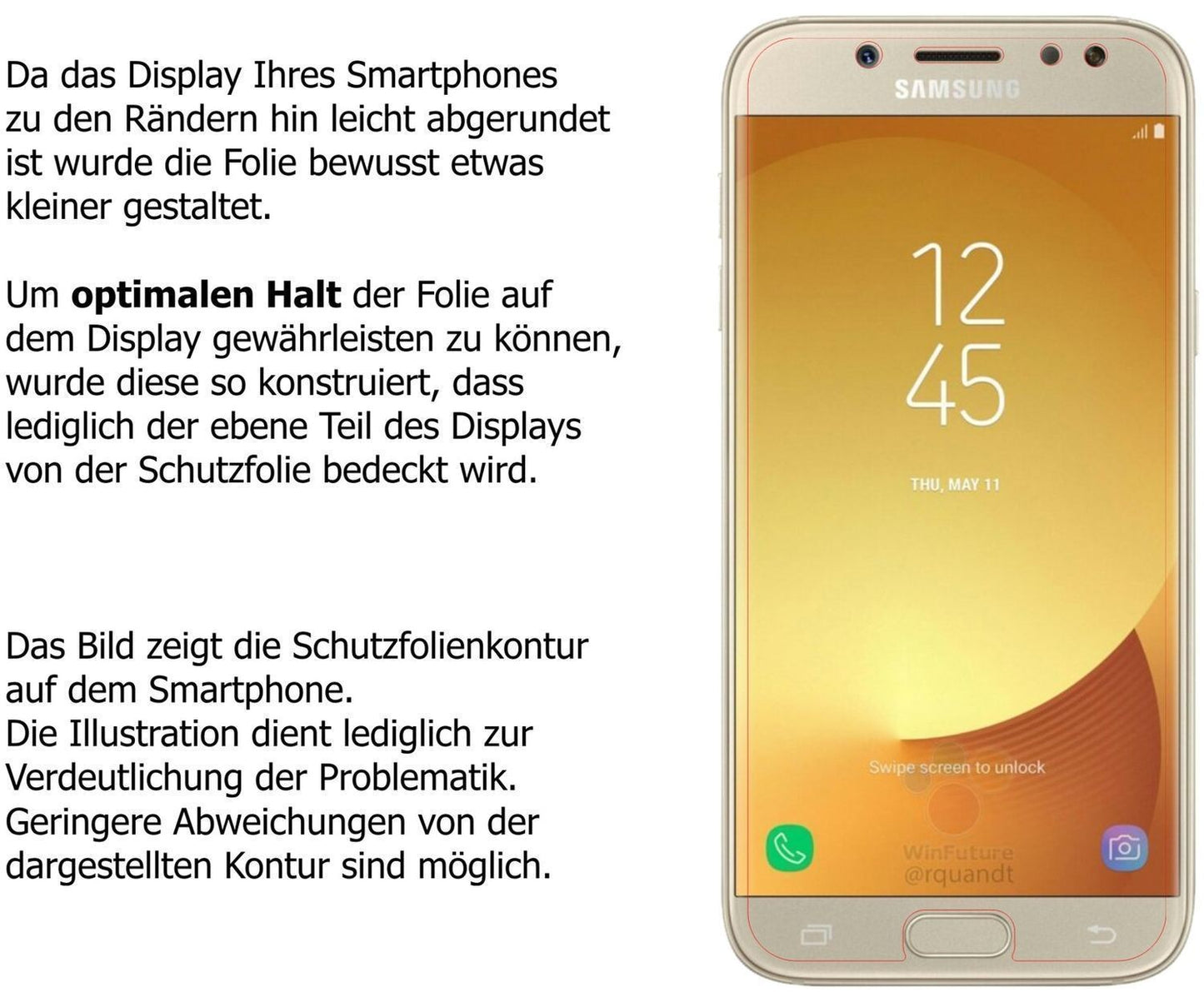 6x Schutzfolie klar für Samsung Galaxy J5 2017 Dis (5)
