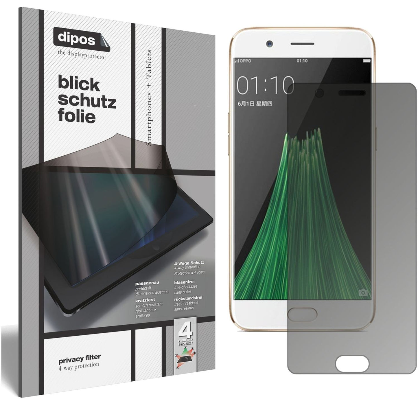 Blickschutzfolie für Oppo R11 matt Schutzfolie Pri (1)