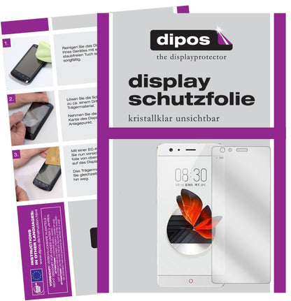 6x Schutzfolie klar für ZTE Nubia Z17 Display-Schu (1)