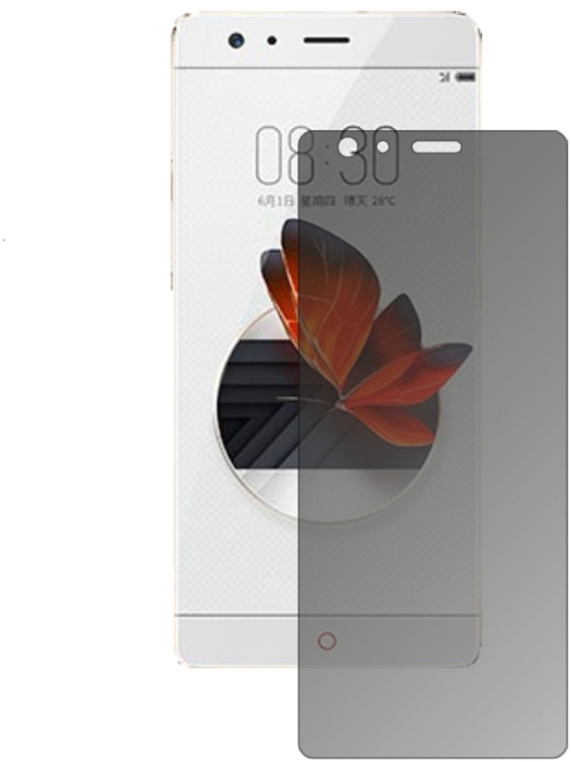 Blickschutzfolie für ZTE Nubia Z17 matt Schutzfoli (2)