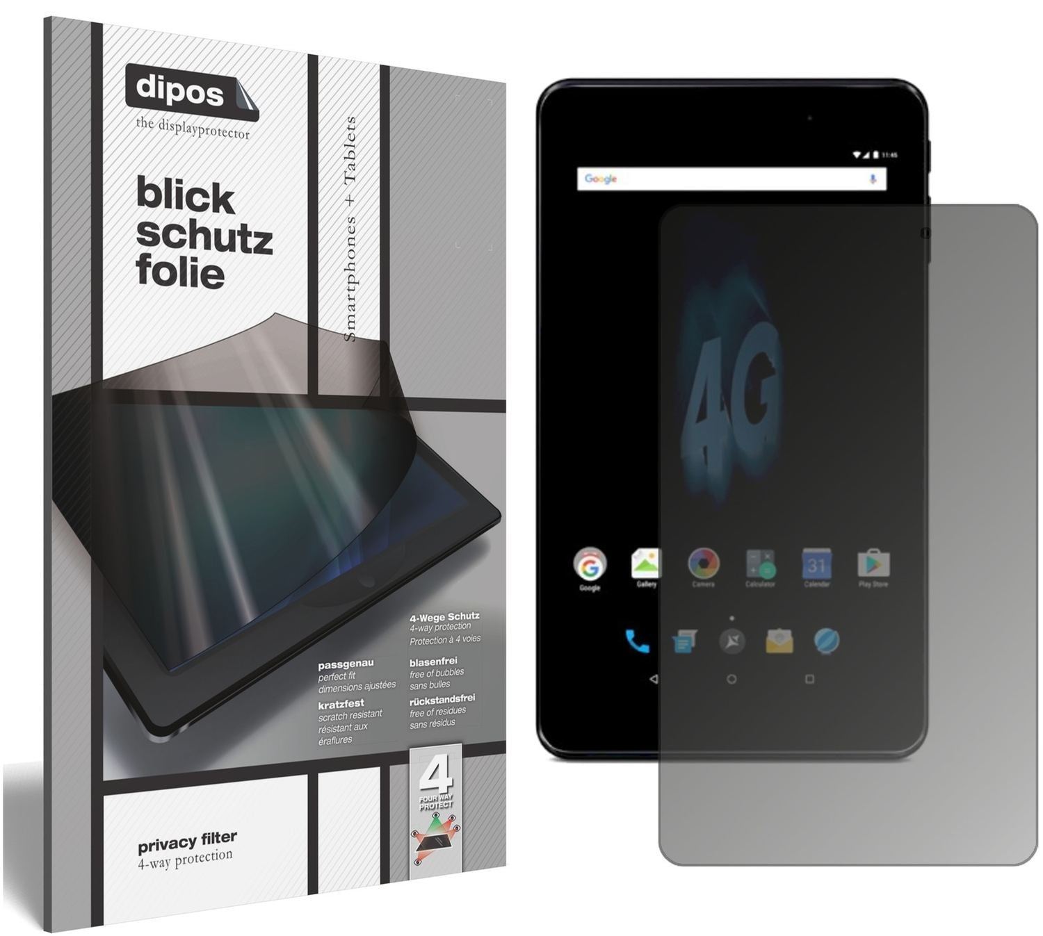 Blickschutzfolie für Allview Viva H802 LTE matt Sc (1)