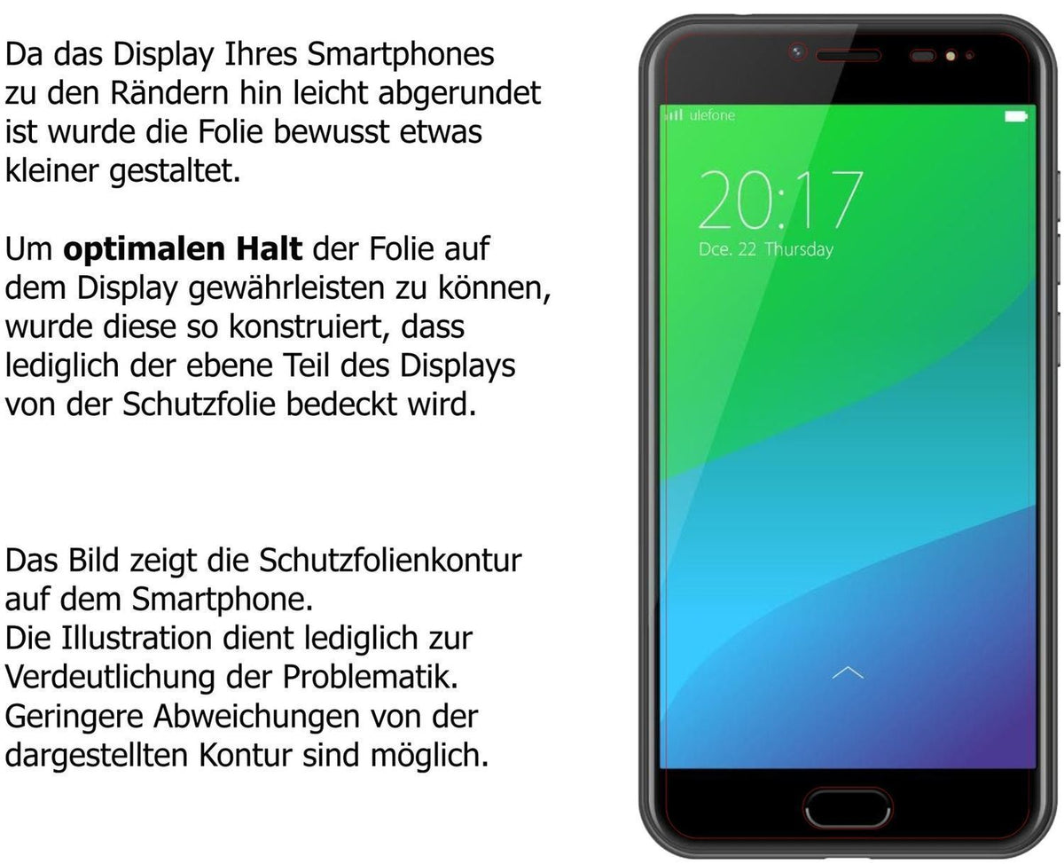 2x Schutzfolie klar für Ulefone Gemini Pro Display (5)