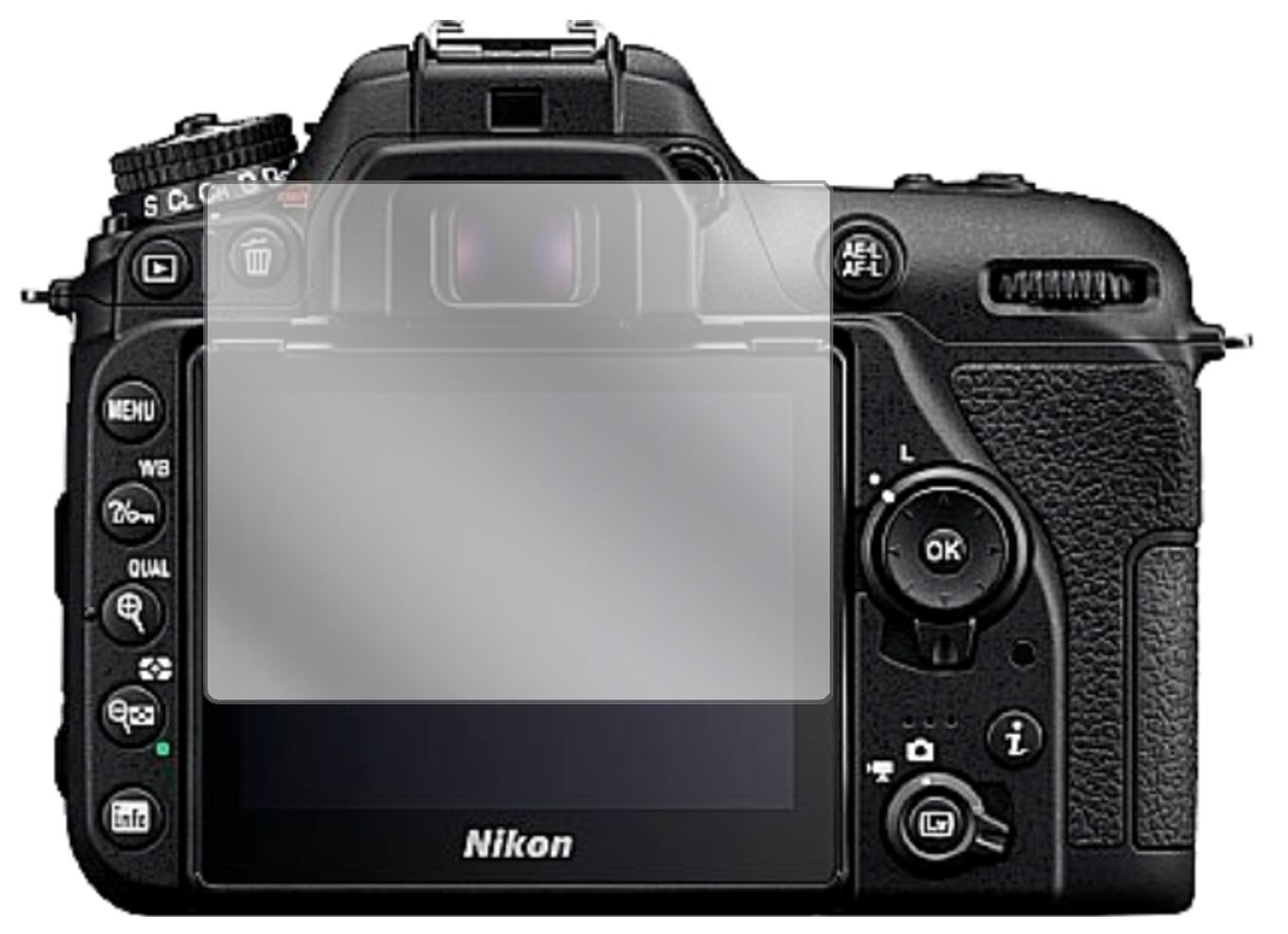 6x Schutzfolie klar für Nikon D7500 Display-Schutz (2)