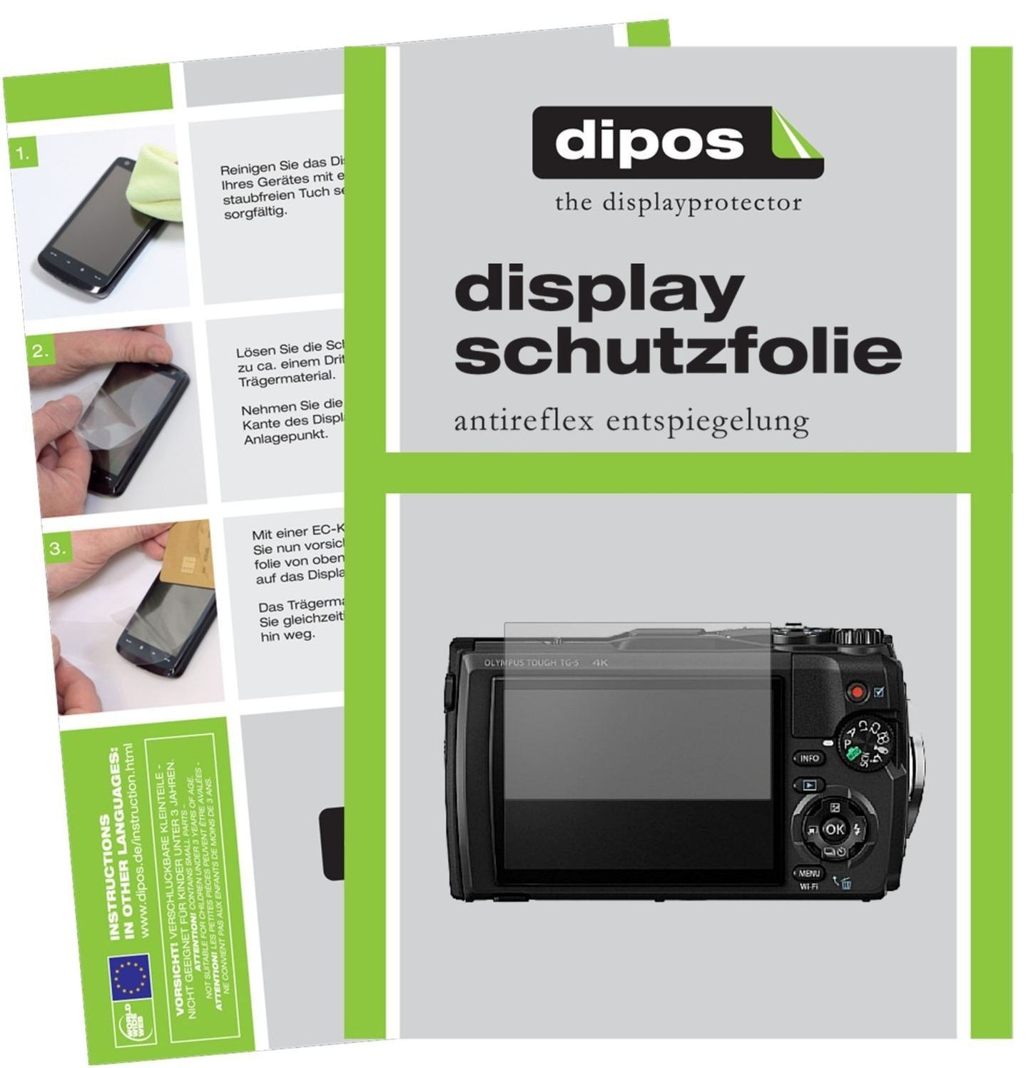 6x Schutzfolie matt für Olympus Tough TG-5 Display (1)