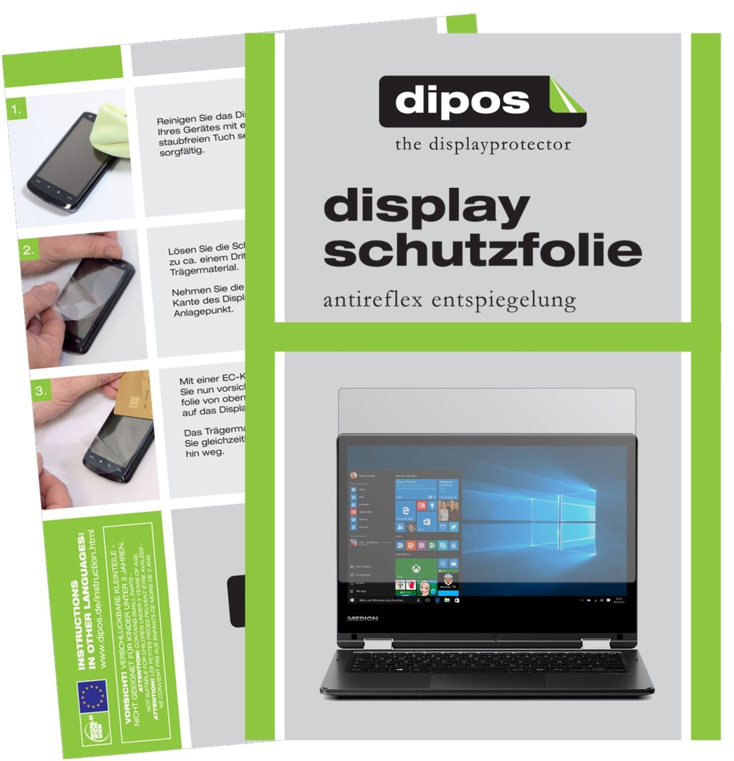 2x Schutzfolie matt für Medion Akoya E2227T (MD 60 (1)