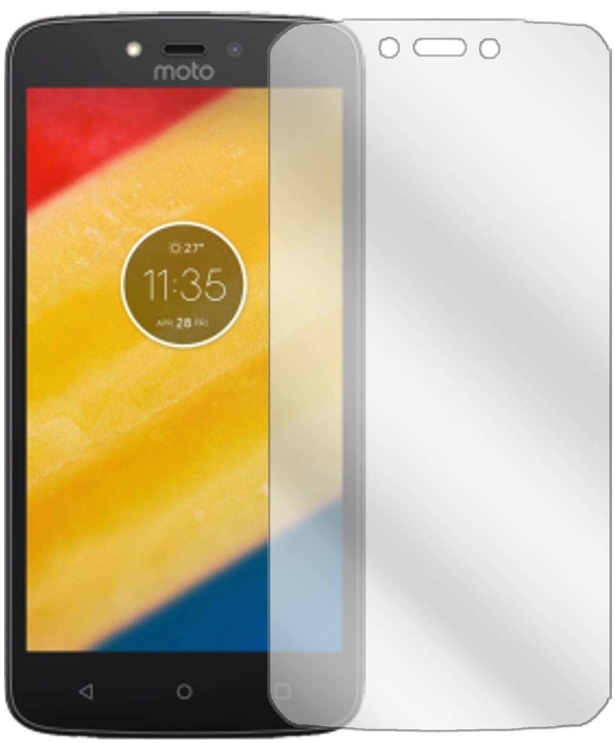 6x Schutzfolie klar für Lenovo Moto C Display-Schu (2)