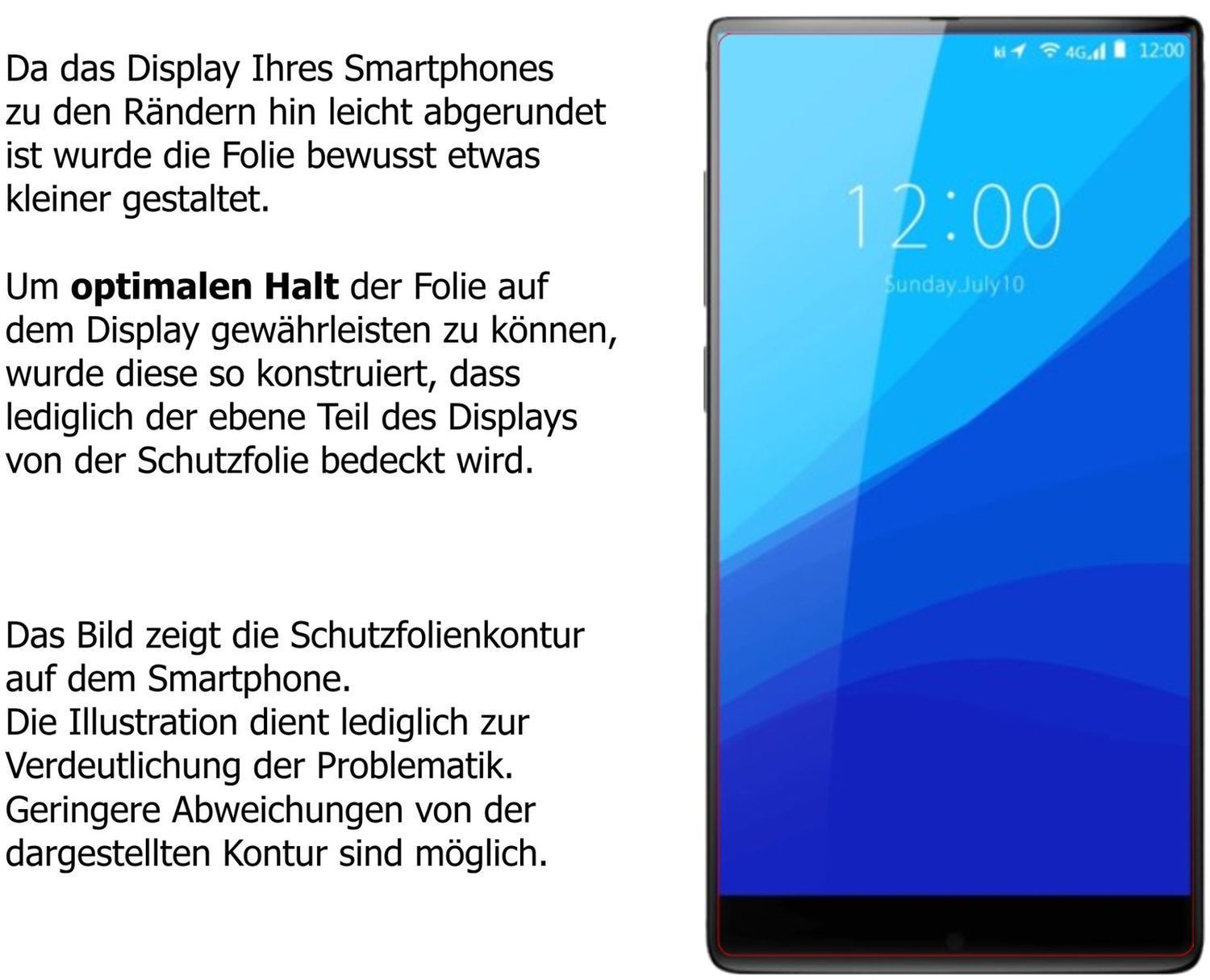 Blickschutzfolie für Umidigi Crystal Plus matt Sch (5)