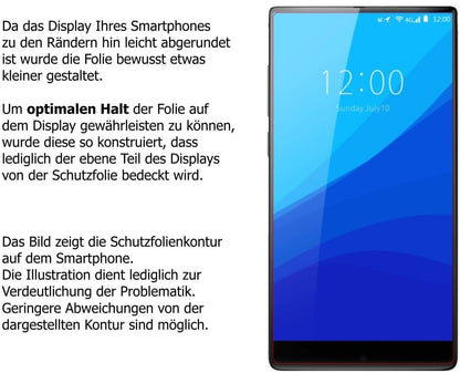 Blickschutzfolie für Umidigi Crystal Plus matt Sch (5)
