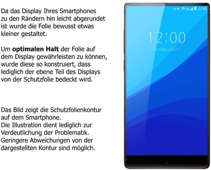 2x Schutzfolie matt für Umidigi Crystal Display-Sc (6)
