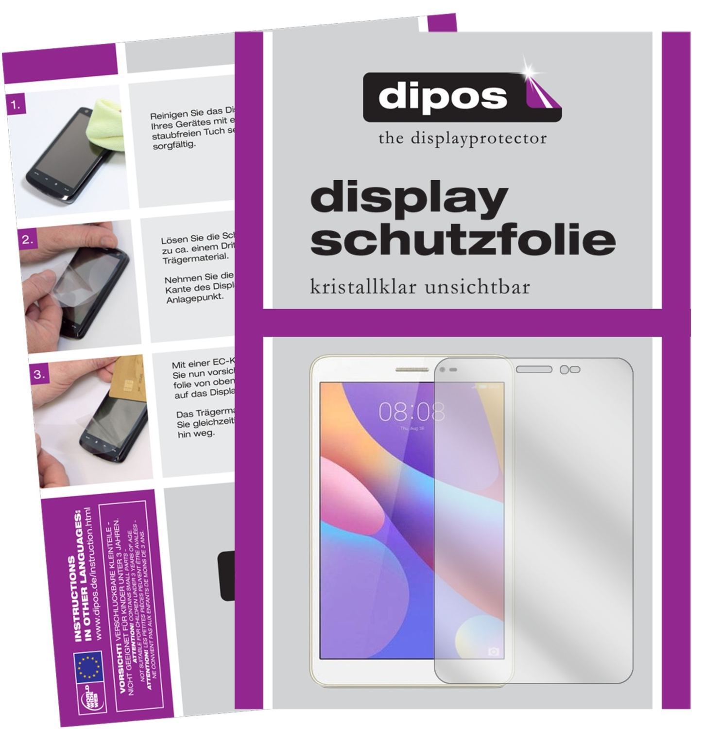 2x Schutzfolie klar für Huawei MediaPad T3 10 Disp (1)