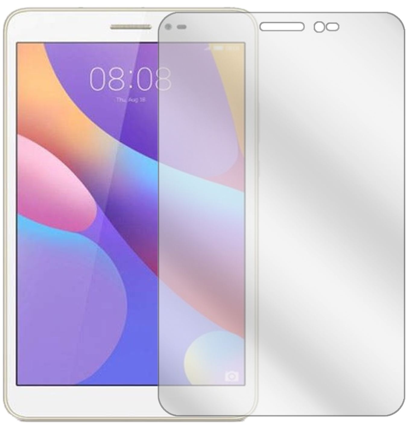 2x Schutzfolie klar für Huawei MediaPad T3 10 Disp (2)