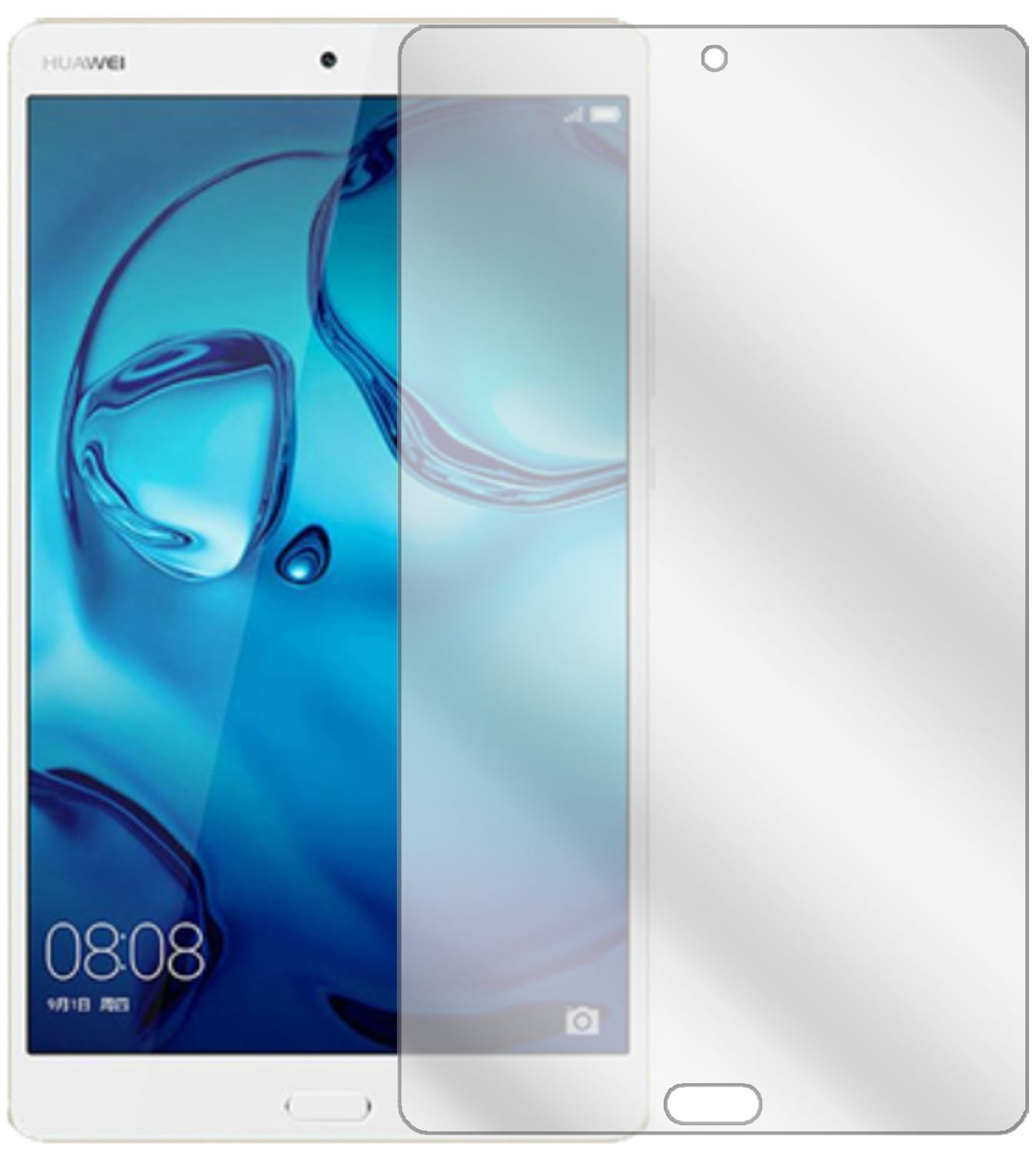 2x Schutzfolie klar für Huawei MediaPad M3 Lite 10 (2)