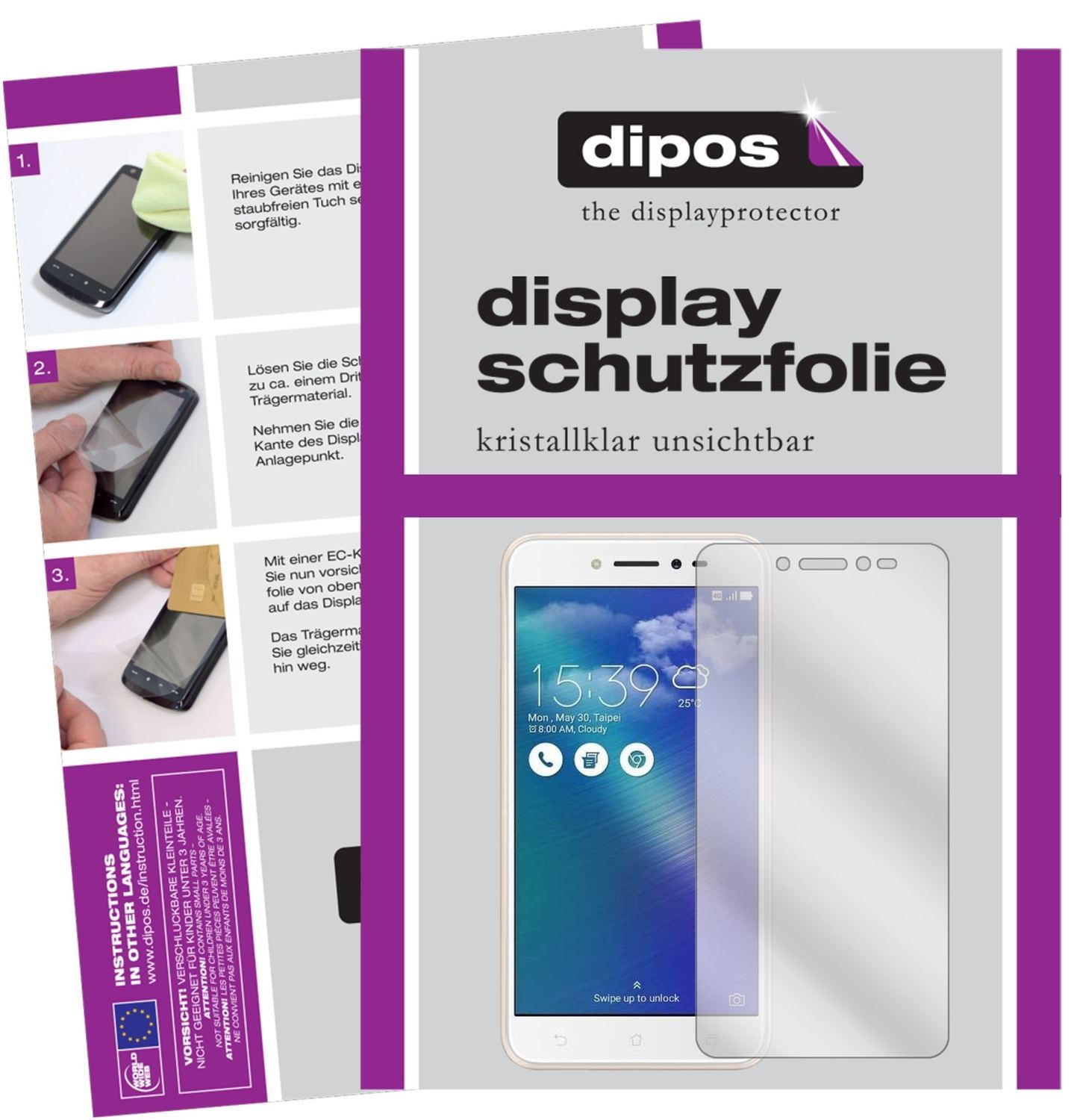 6x Schutzfolie klar für Asus ZenFone Live ZB501KL  (1)
