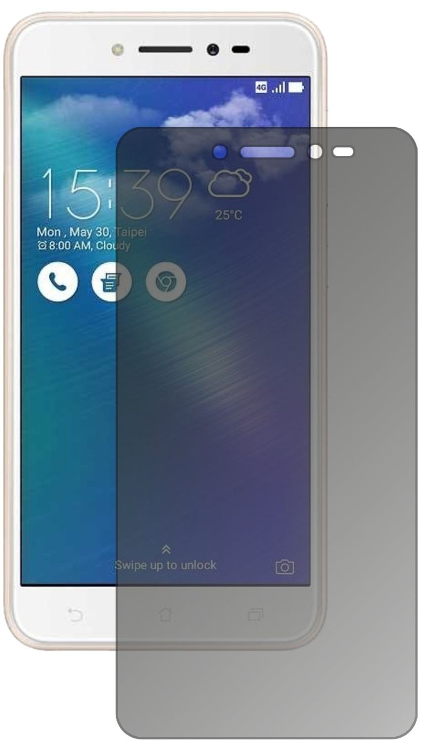 Blickschutzfolie für Asus ZenFone Live ZB501KL mat (2)