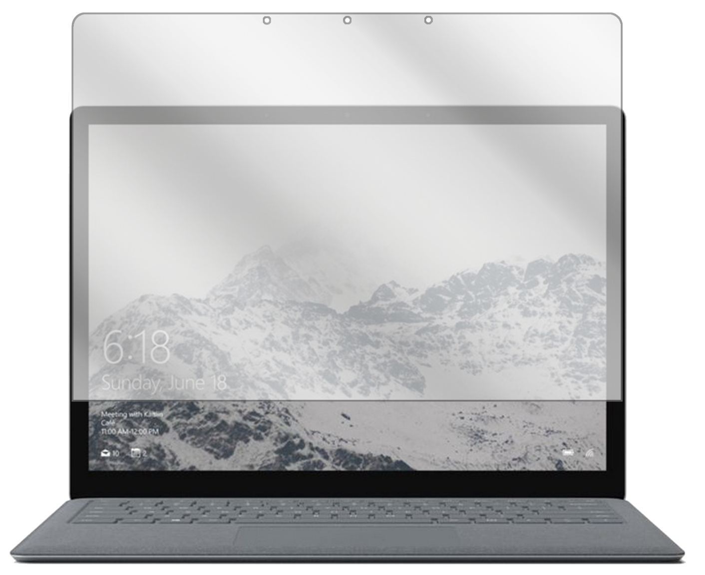 2x Schutzfolie klar für Microsoft Surface Laptop D (2)
