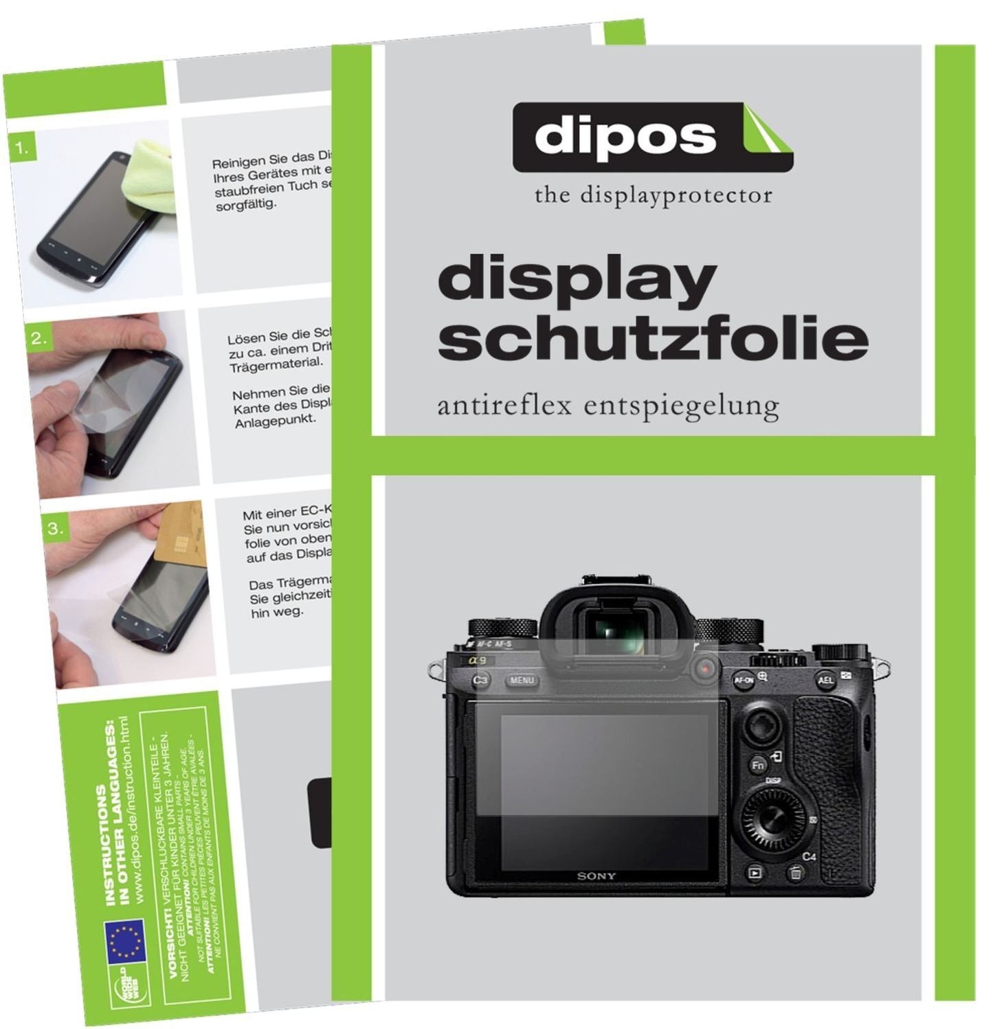 6x Schutzfolie matt für Sony Alpha 9 Display-Schut (1)