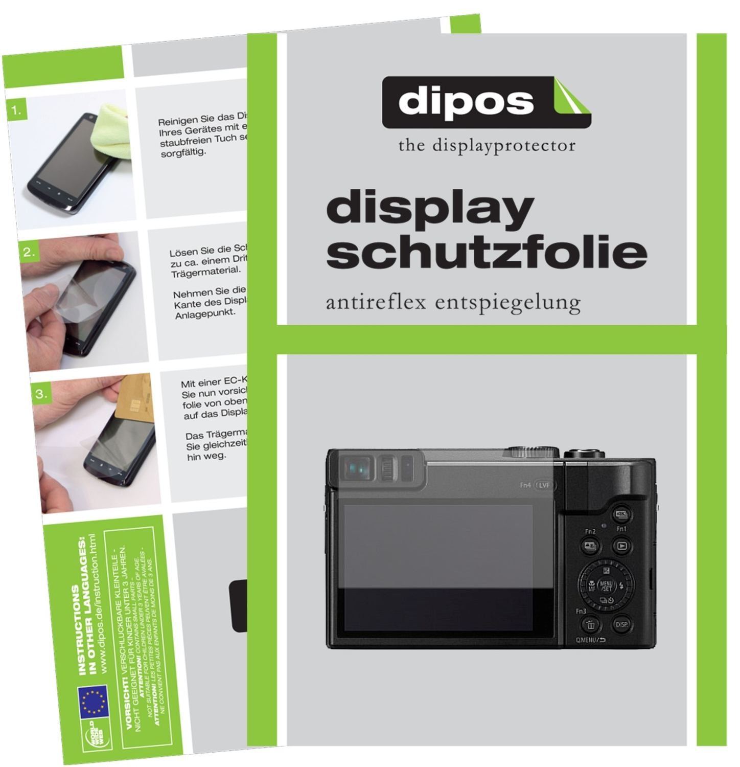 6x Schutzfolie matt für Panasonic Lumix DC-TZ91 Di (1)