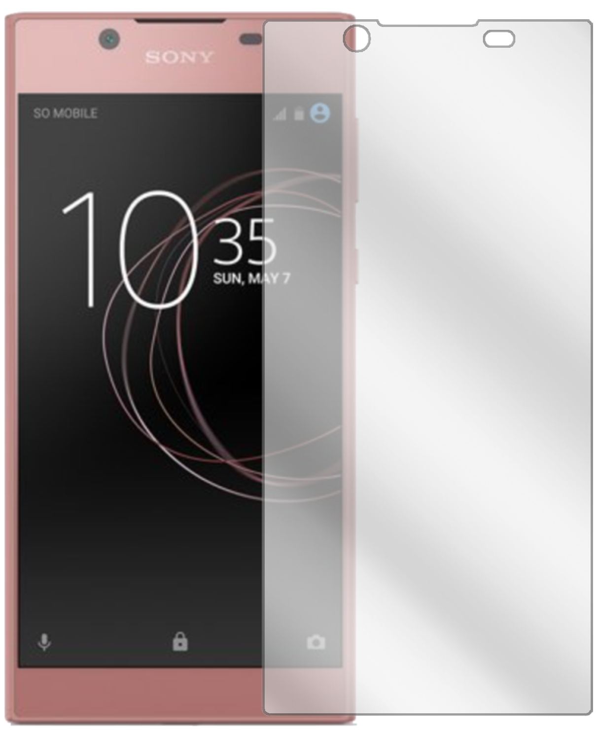 6x Schutzfolie klar für Sony Xperia L1 Display-Sch (2)