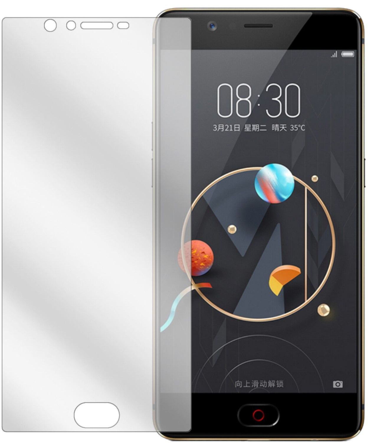 6x Schutzfolie klar für ZTE Nubia M2 Lite Display- (2)
