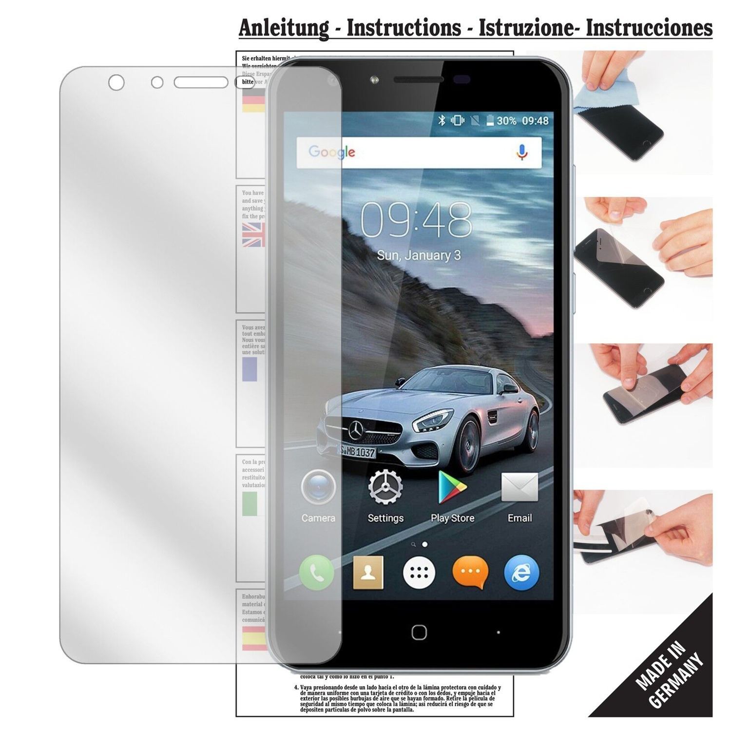 6x Schutzfolie klar für Doogee Y6C Display-Schutzf (1)