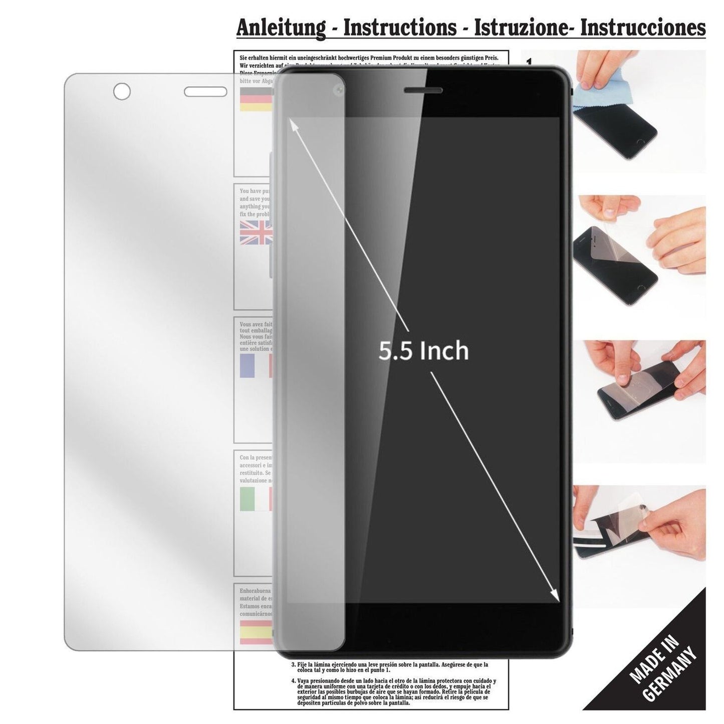 6x Schutzfolie klar für Oukitel U13 Display-Schutz (1)