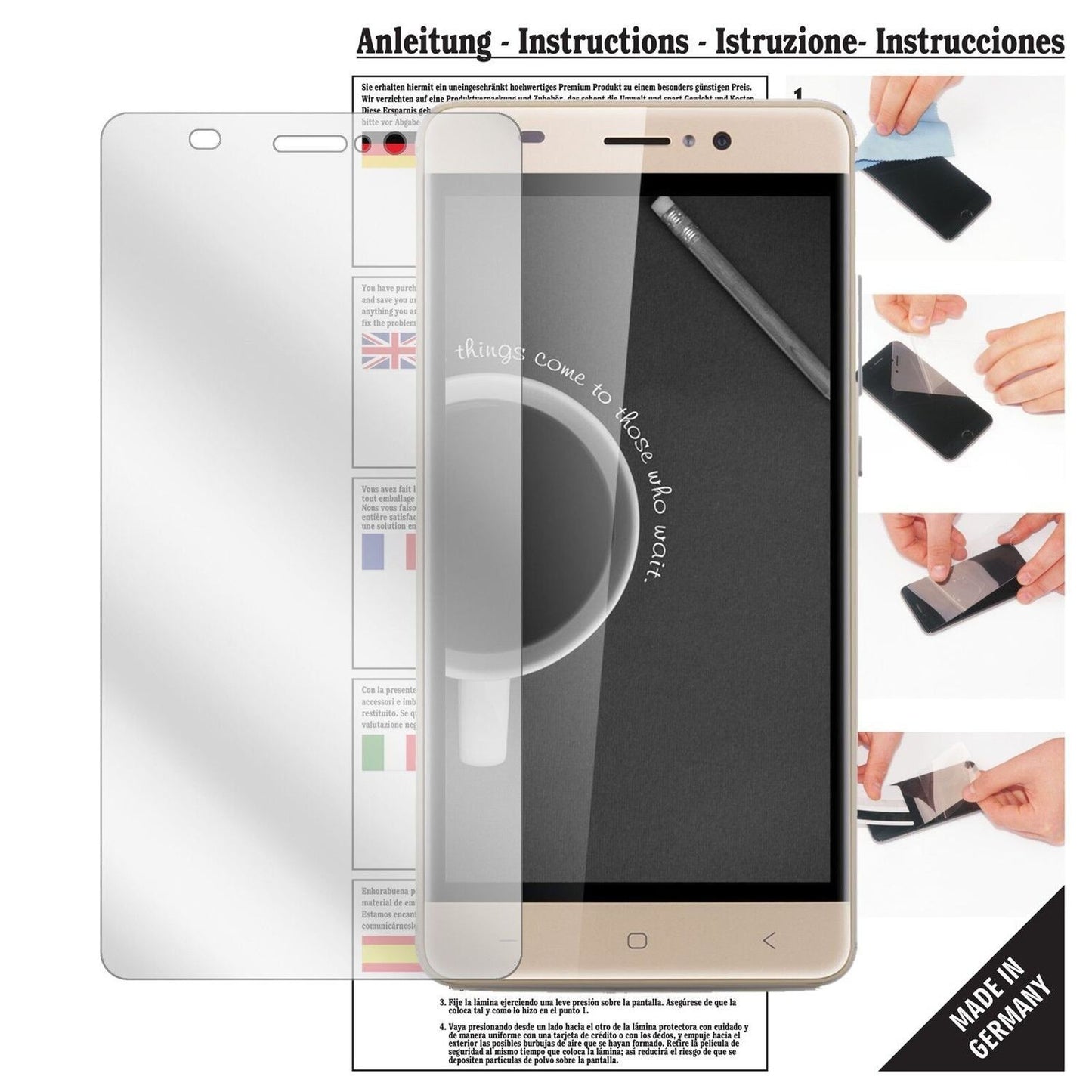 6x Schutzfolie klar für Landvo XM300 Pro Display-S (1)