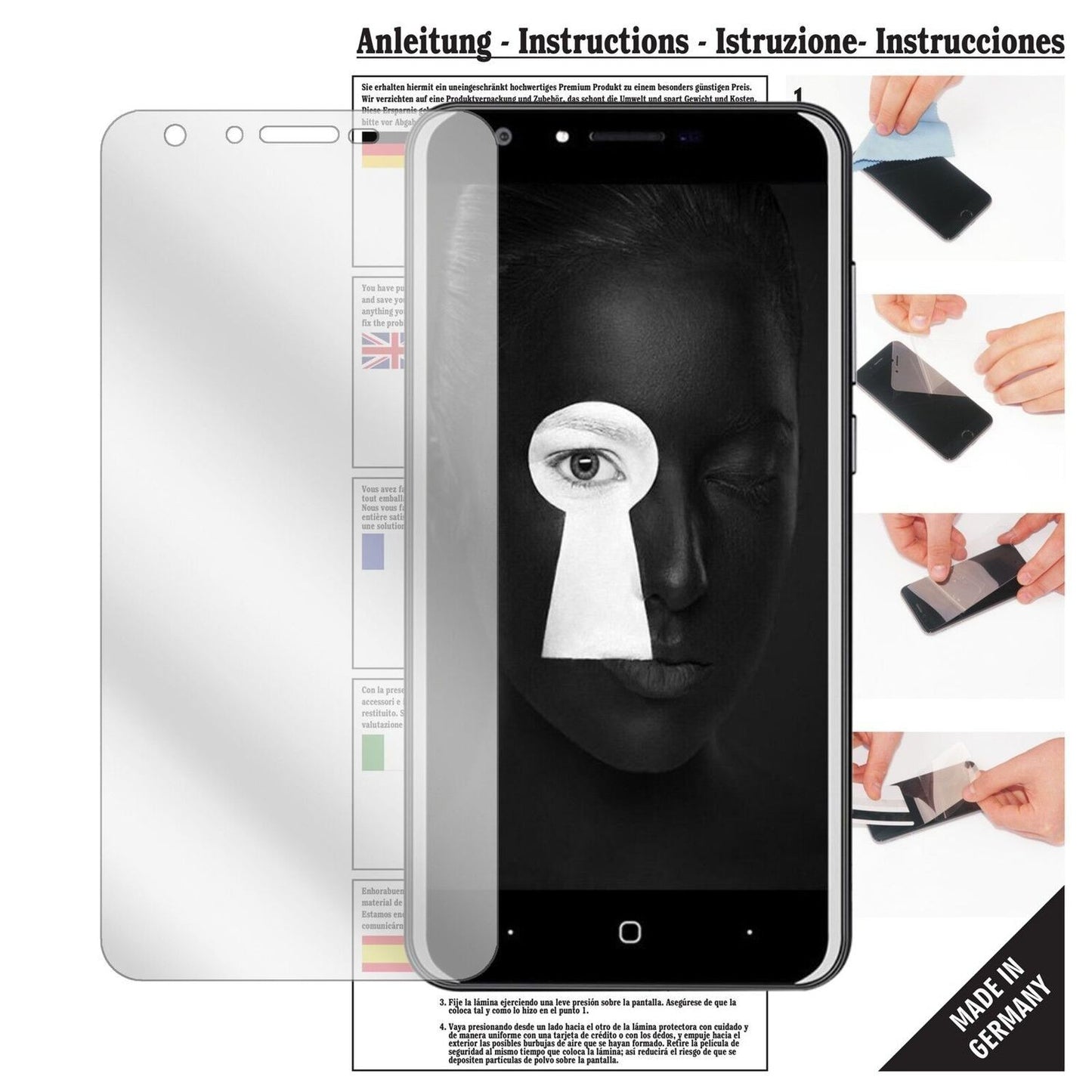 6x Schutzfolie klar für Doogee Y6 Display-Schutzfo (1)