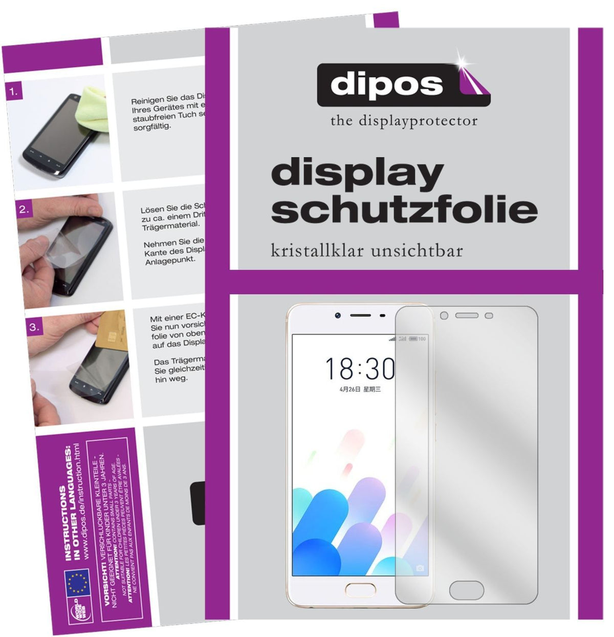 6x Schutzfolie klar für Meizu E2 Display-Schutzfol (1)