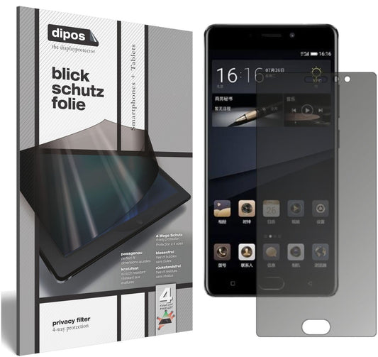 Blickschutzfolie für Gionee M6S Plus matt Schutzfo (1)