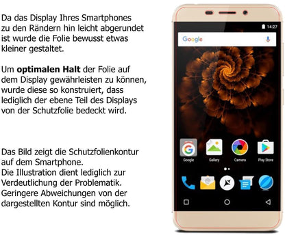 2x Schutzfolie matt für Allview X4 Soul Mini Displ (6)