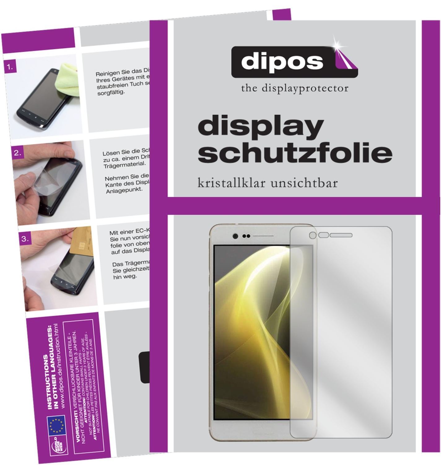6x Schutzfolie klar für Sharp Z3 Display-Schutzfol (1)