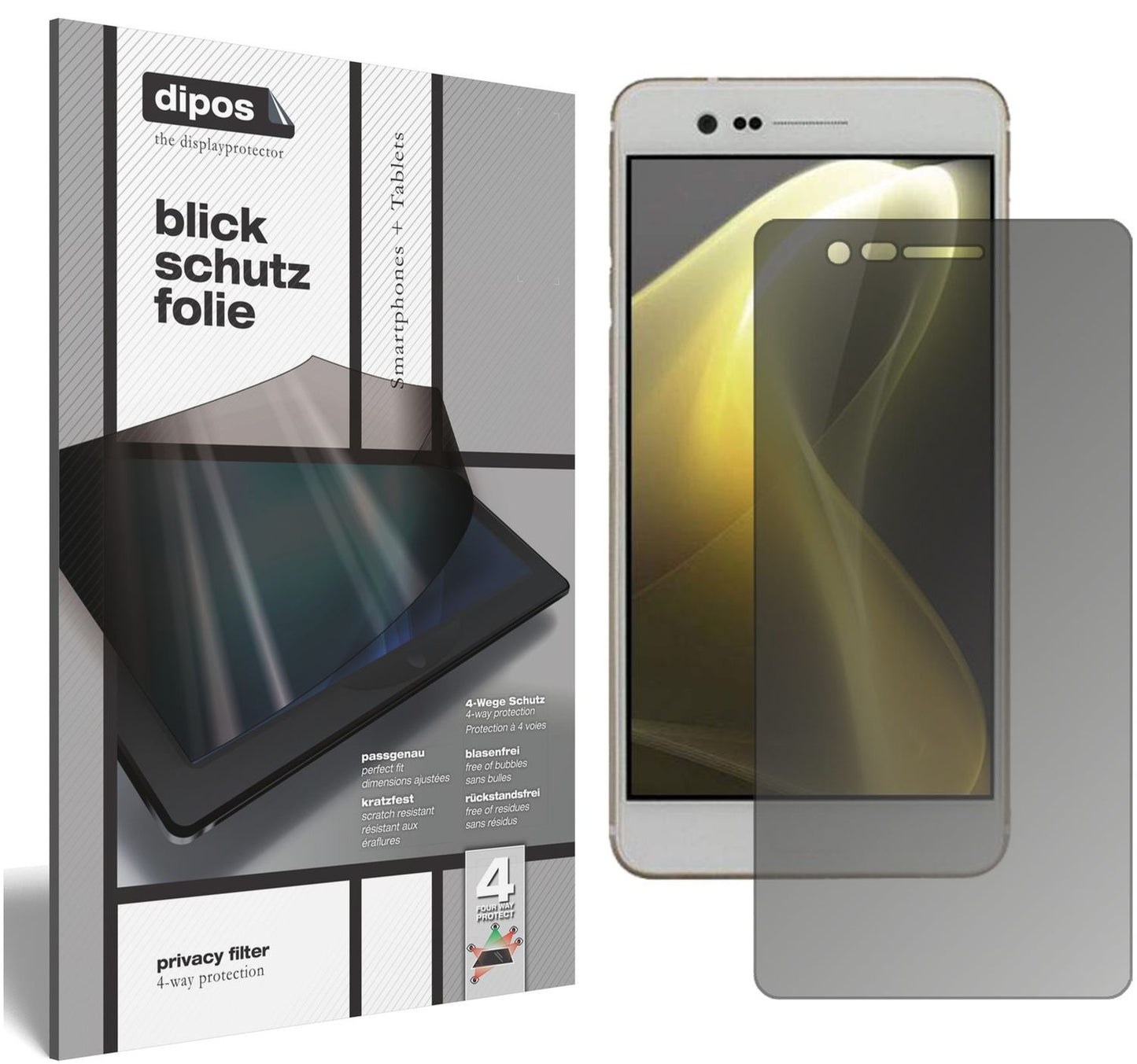 Blickschutzfolie für Sharp Z3 matt Schutzfolie Pri (1)