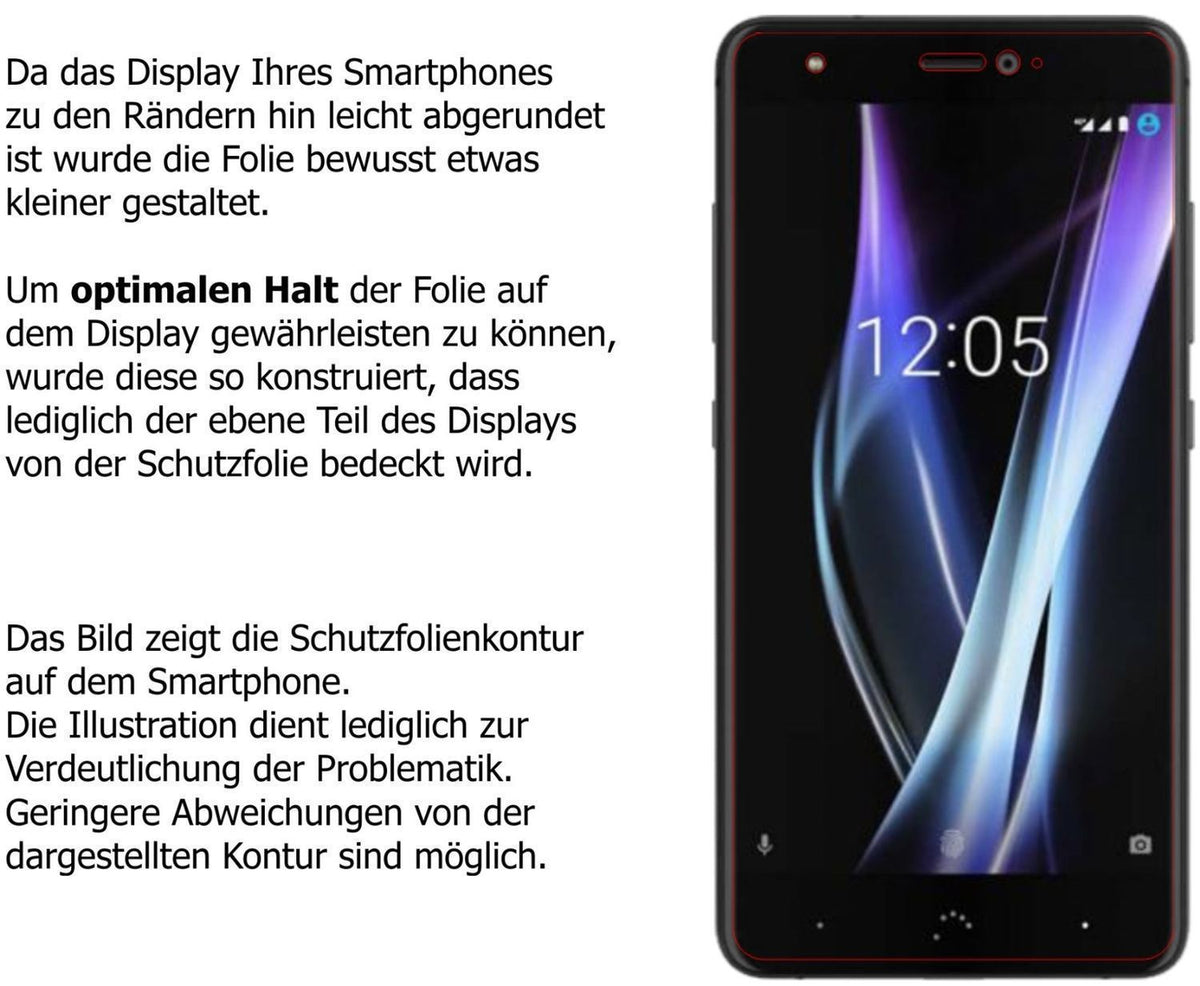 2x 9H Schutzfolie für BQ Aquaris X Pro Panzerfolie (9)