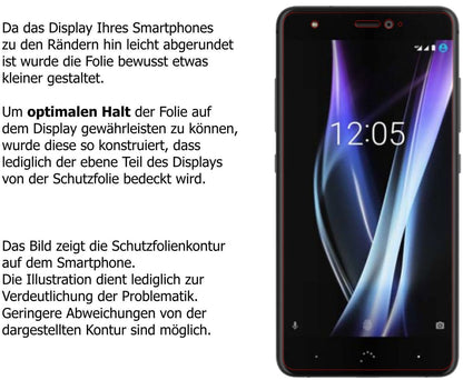 Blickschutzfolie für BQ Aquaris X Pro matt Schutzf (5)