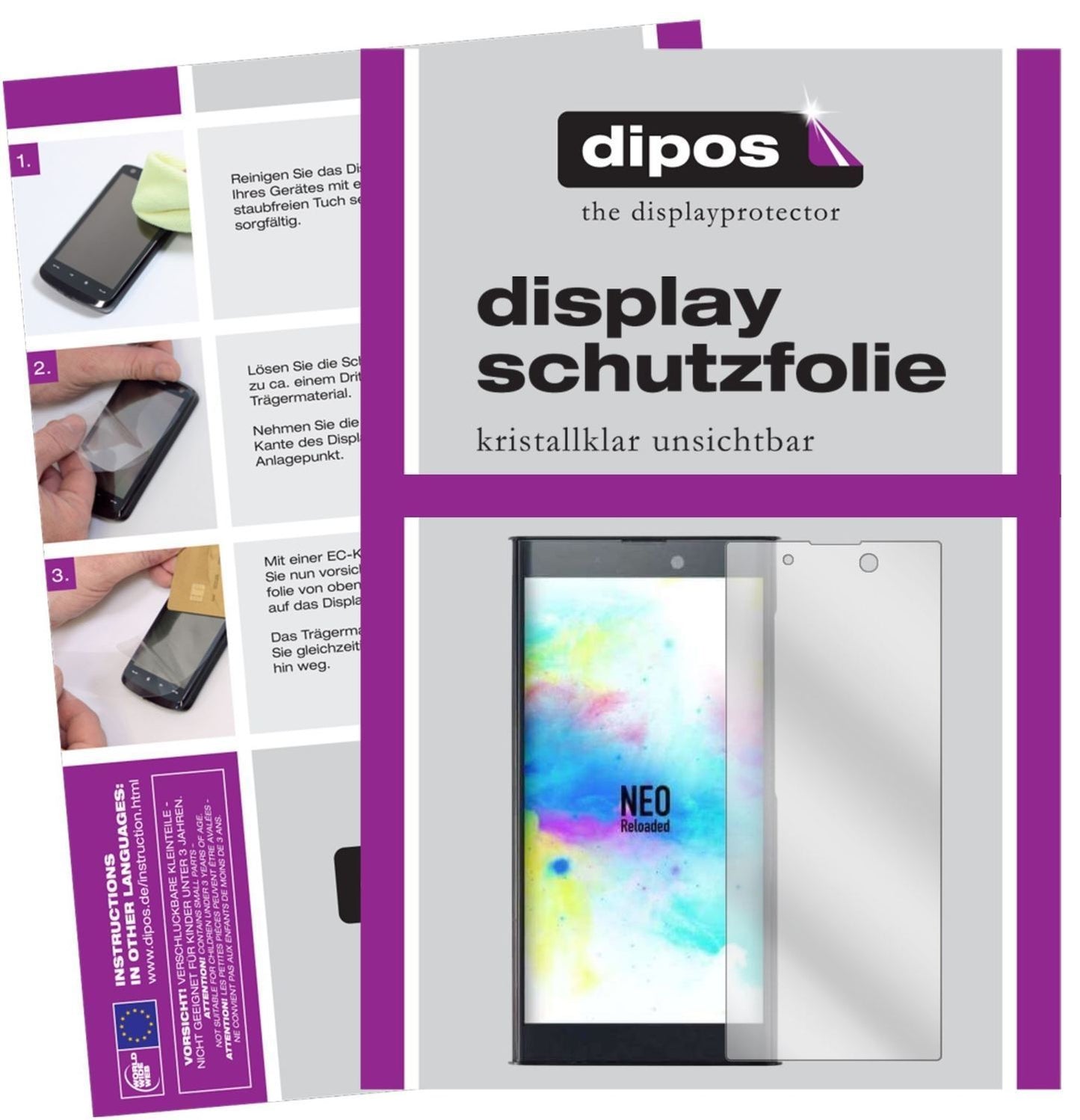 6x Schutzfolie klar für NuAns Neo Reloaded Display (1)