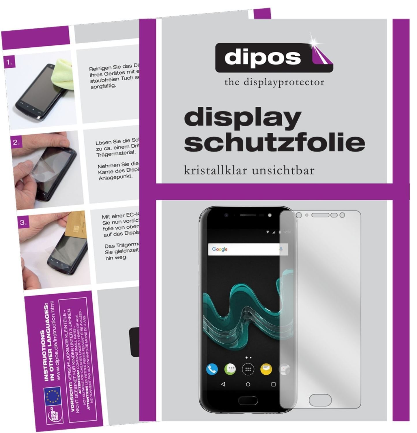 2x Schutzfolie klar für Wiko Wim Display-Schutzfol (1)