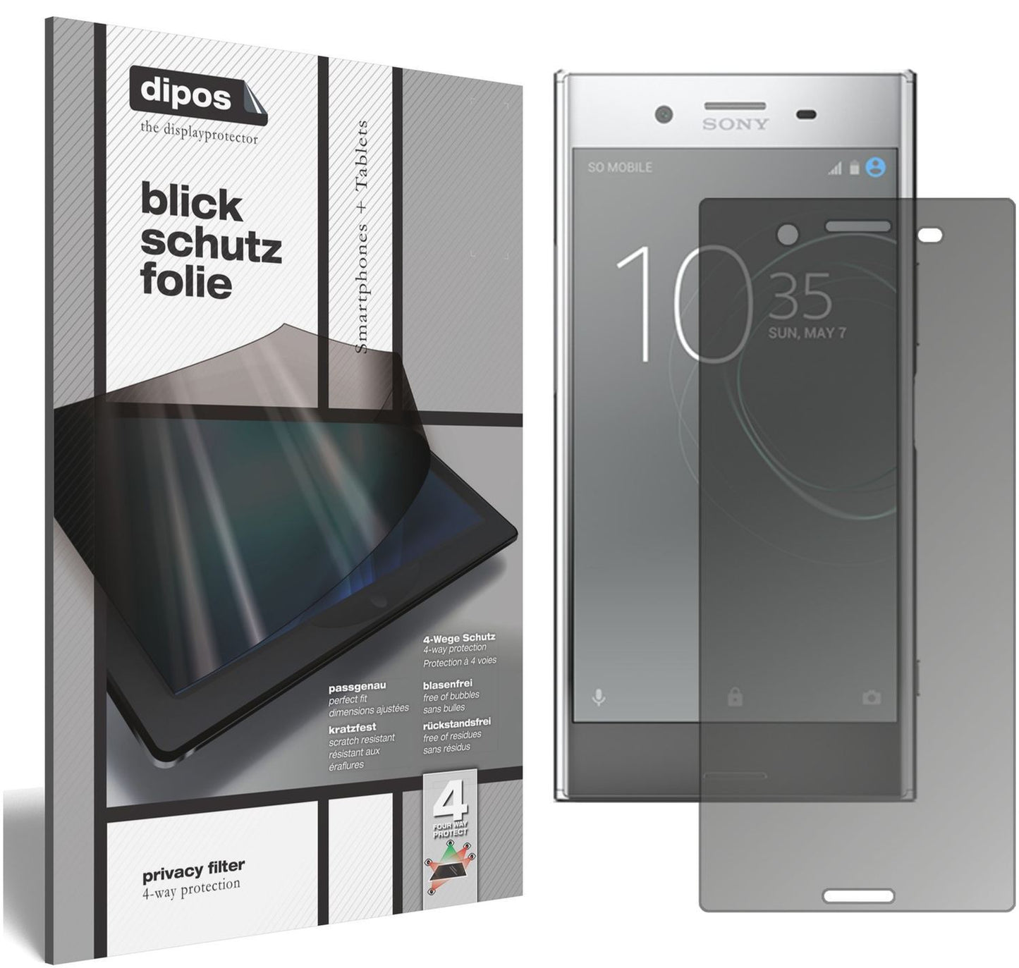 Blickschutzfolie für Sony Xperia XZ Premium matt S (1)