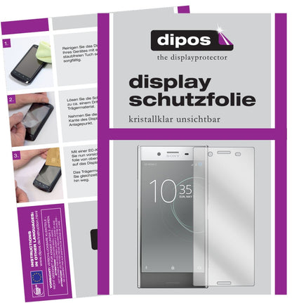 2x Schutzfolie klar für Sony Xperia XZ Premium Dis (1)