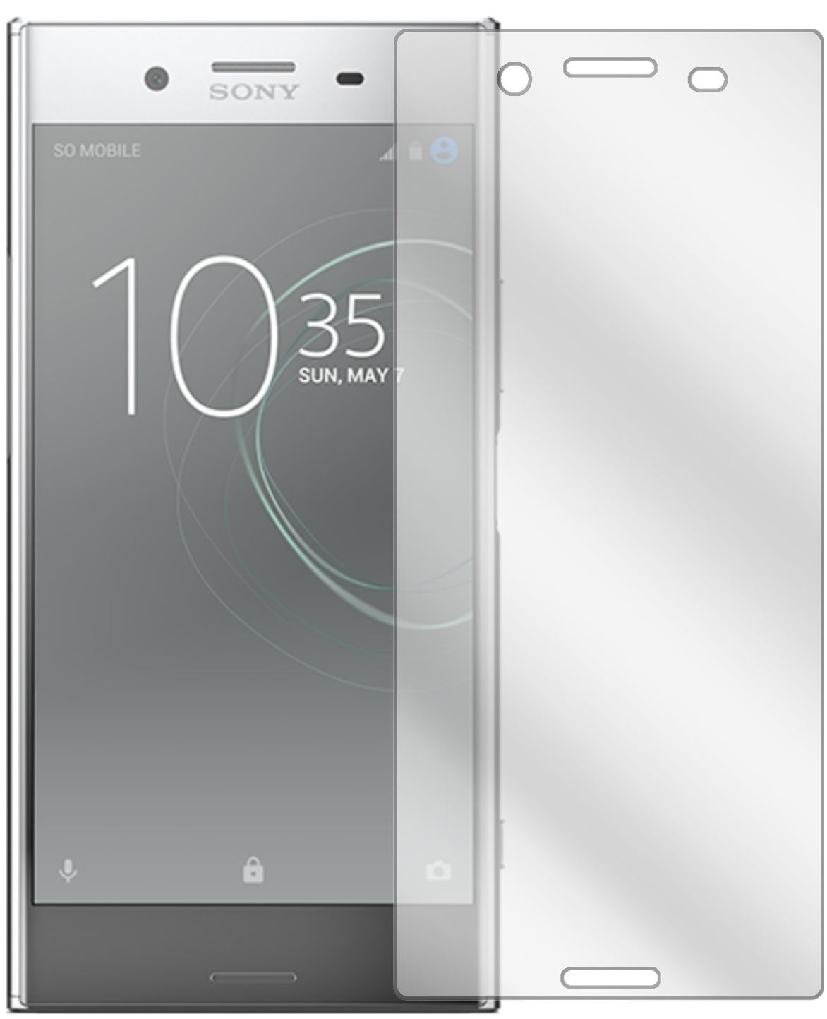 2x Schutzfolie klar für Sony Xperia XZ Premium Dis (2)