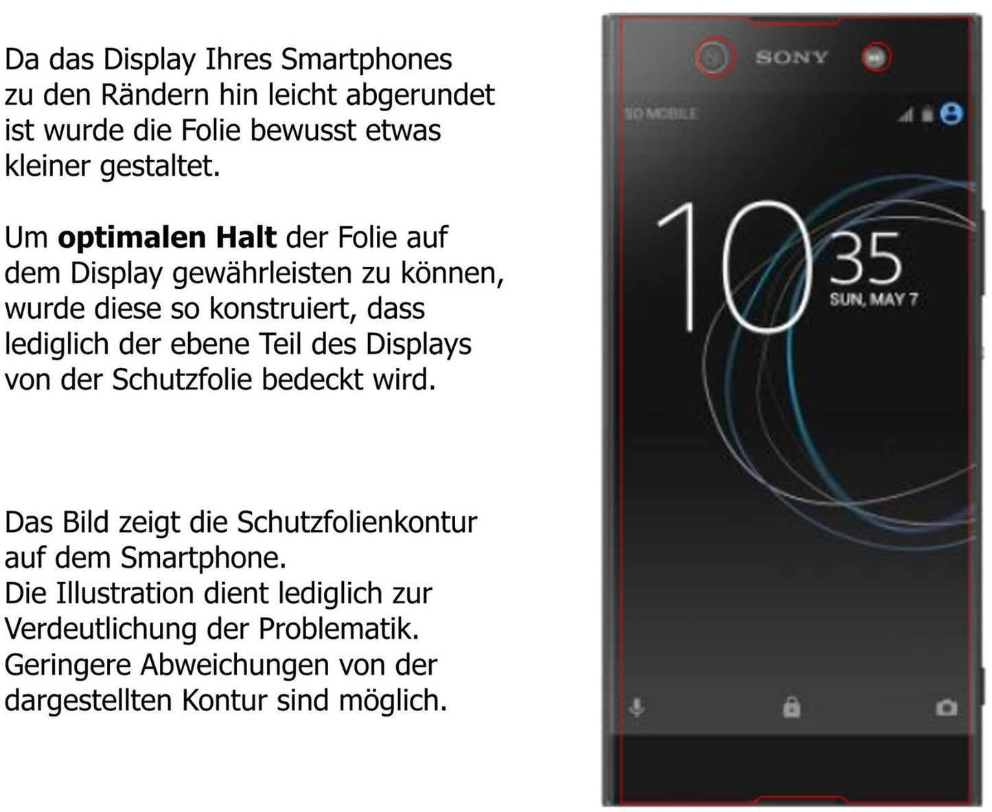 2x 9H Schutzfolie für Sony Xperia XA1 Ultra Panzer (9)