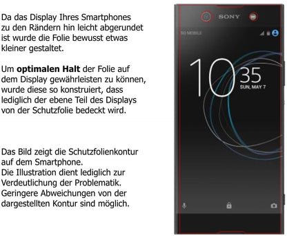 Blickschutzfolie für Sony Xperia XA1 Ultra matt Sc (5)