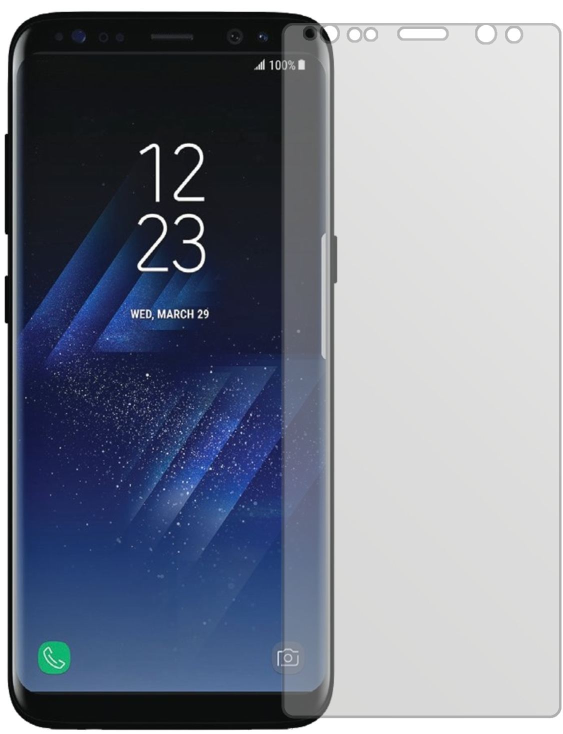 6x Schutzfolie matt für Samsung Galaxy S8 Plus Dis (2)